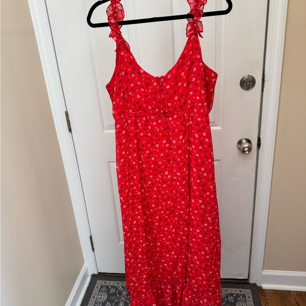 Madewell Floral Midi Dress - Picture 2 of 5